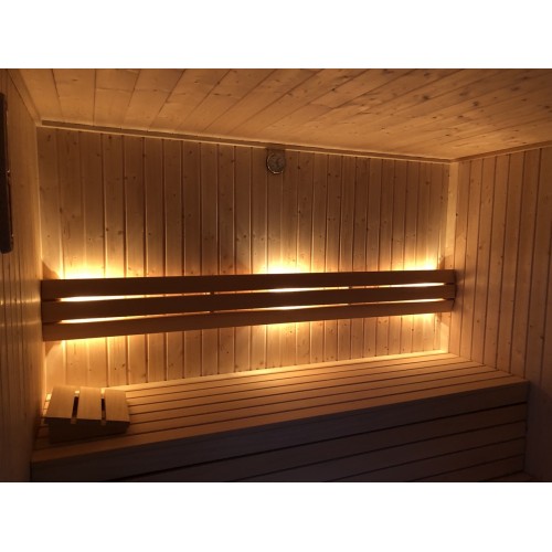 Oparcie podświetlane do sauny